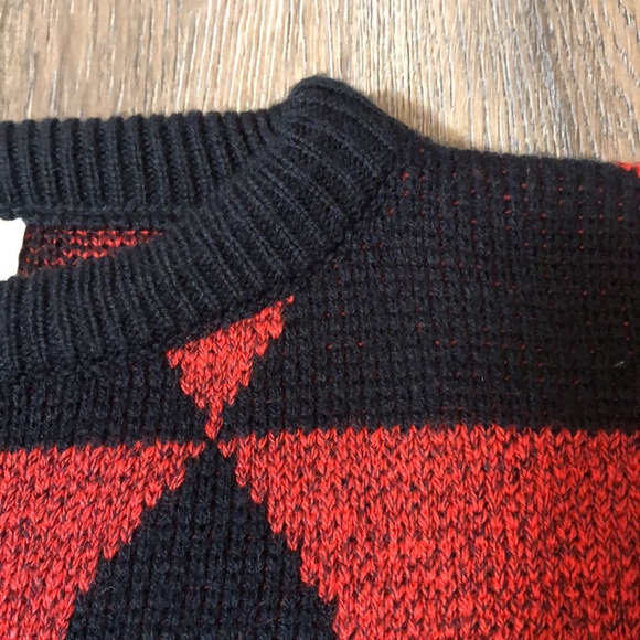 Vintage Abstract Geometric/Happiness Knit Sweater - Picture 4 of 17